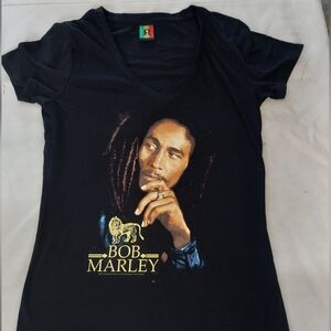 Bob Marley Black Graphic T-Shirt